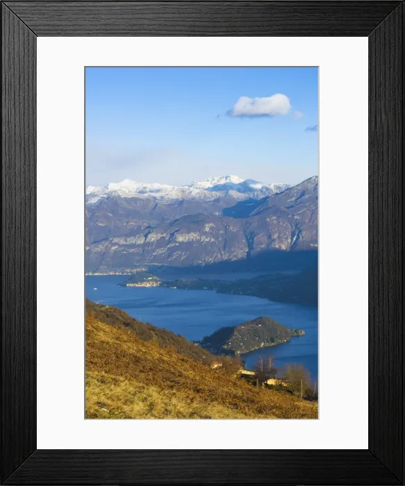 Framed Print : Como lake and Bellagio at sunset. Como lake, Lombardy, Italy Framed Print : Como lake and Bellagio at sunset. Como lake, Lombardy, Italy