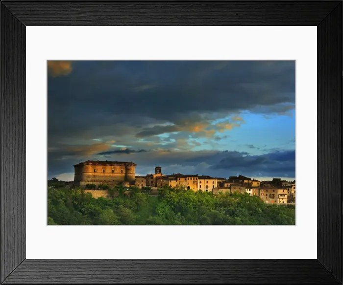 Framed Print : Italy, umbria, Terni district, Alviano, The Castle
