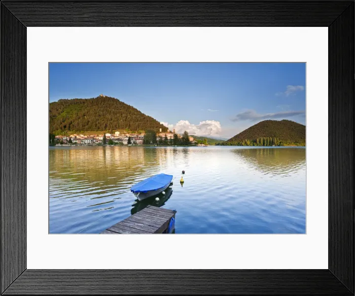 Framed Print : Italy, Umbria, Terni district, Piediluco Lake Framed Print : Italy, Umbria, Terni district, Piediluco Lake