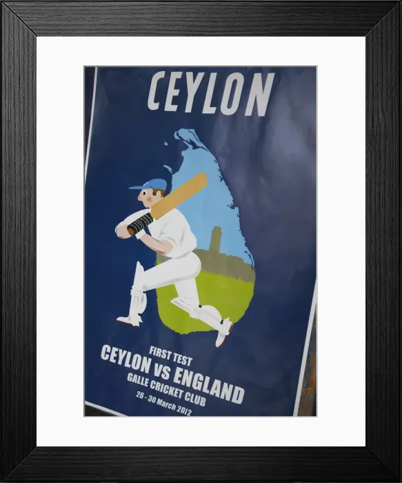 Framed Print : Poster of Sri Lanka v England test match, Galle, Southern Province, Sri Lanka Framed Print : Poster of Sri Lanka v England test match, Galle, Southern Province, Sri Lanka