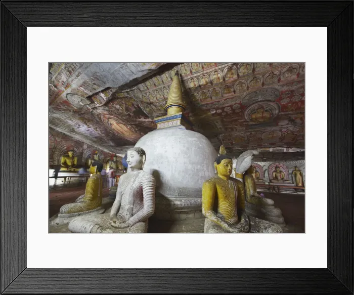 Framed Print : Buddha statues in Cave 2 of the Cave Temples (UNESCO World Heritage Site), Dambulla Framed Print : Buddha statues in Cave 2 of the Cave Temples (UNESCO World Heritage Site), Dambulla