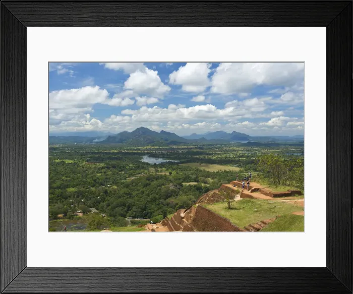 Framed Print : The foundations of an ancient monastery on the summit of Sigiriya Rock, Sigiriya Framed Print : The foundations of an ancient monastery on the summit of Sigiriya Rock, Sigiriya