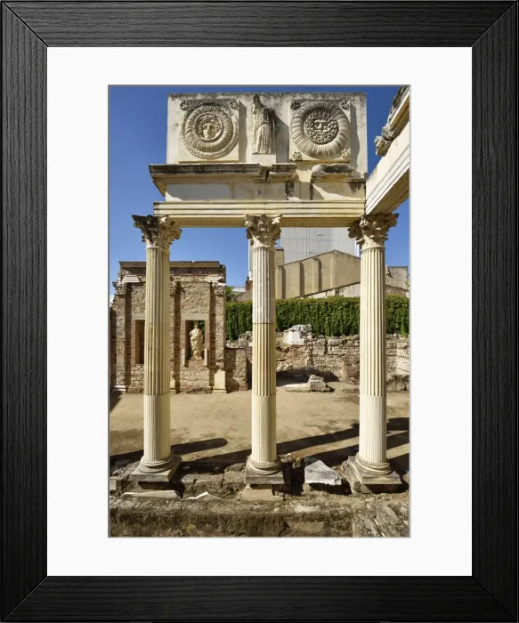 Framed Print : Portico of the Roman Forum in Merida, Spain Framed Print : Portico of the Roman Forum in Merida, Spain