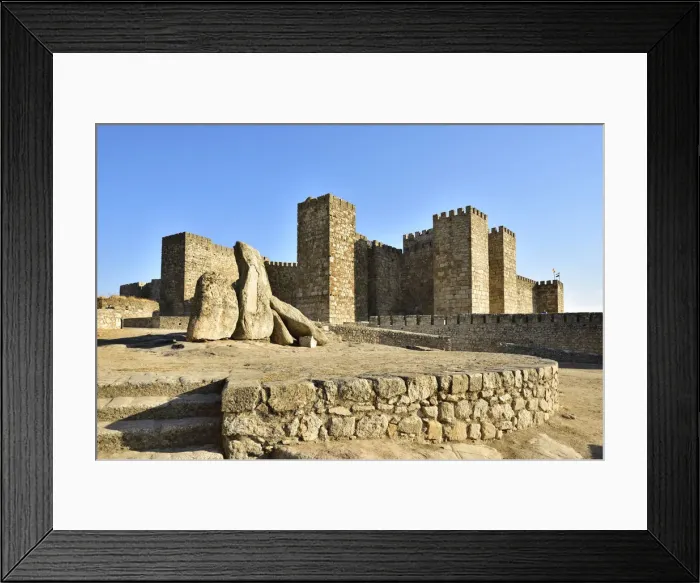Framed Print : The castle of Trujillo dating back to the 9th-12th centuries stands at the highest Framed Print : The castle of Trujillo dating back to the 9th-12th centuries stands at the highest