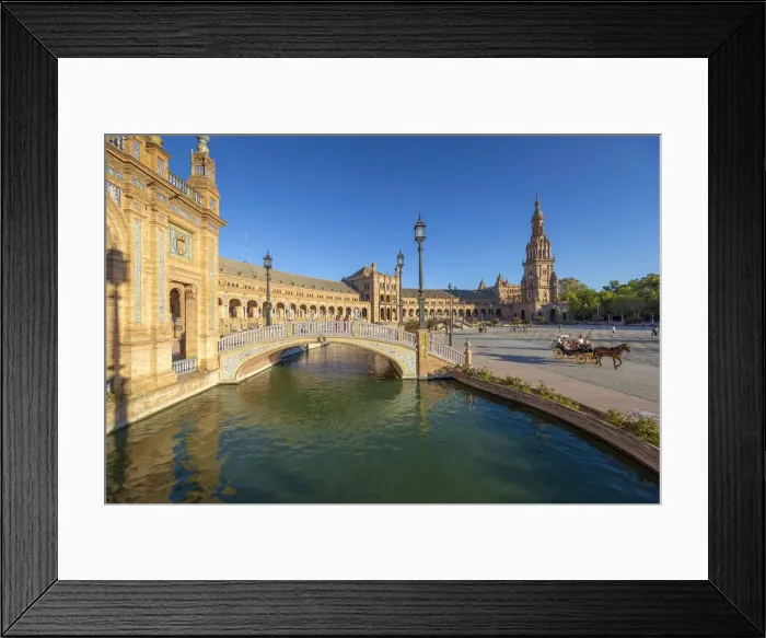 Framed Print : Spain, Andalusia, Seville. Plaza de Espana Framed Print : Spain, Andalusia, Seville. Plaza de Espana