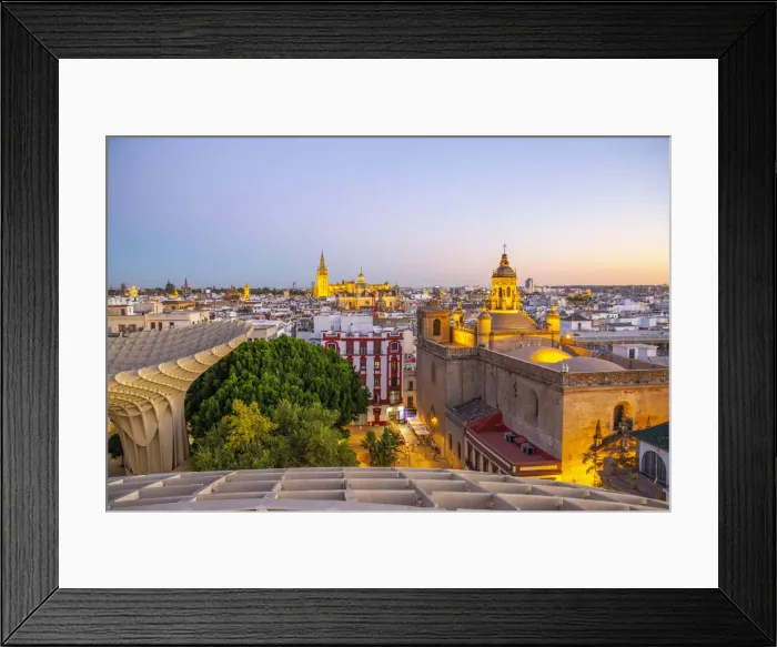 Framed Print : Spain, Andalusia, Sevilla, The Metropol Parasol in Plaza de la Encarnacion, better Framed Print : Spain, Andalusia, Sevilla, The Metropol Parasol in Plaza de la Encarnacion, better