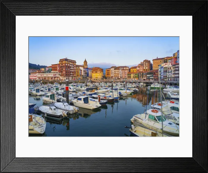 Framed Print : Spain, Vizcaya Province, Basque Country, Bermeo, harbour Framed Print : Spain, Vizcaya Province, Basque Country, Bermeo, harbour