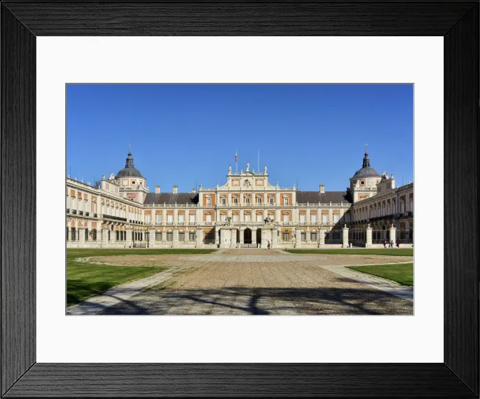 Framed Print : The Royal Palace of Aranjuez (Palacio Real de Aranjuez) is a former Spanish royal Framed Print : The Royal Palace of Aranjuez (Palacio Real de Aranjuez) is a former Spanish royal