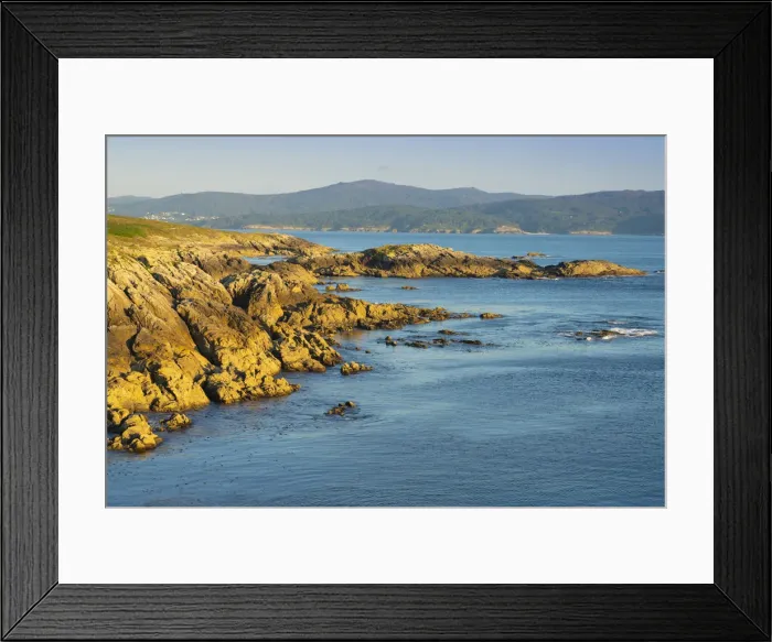 Framed Print : Spain, Galicia, Roncuda, view of bay