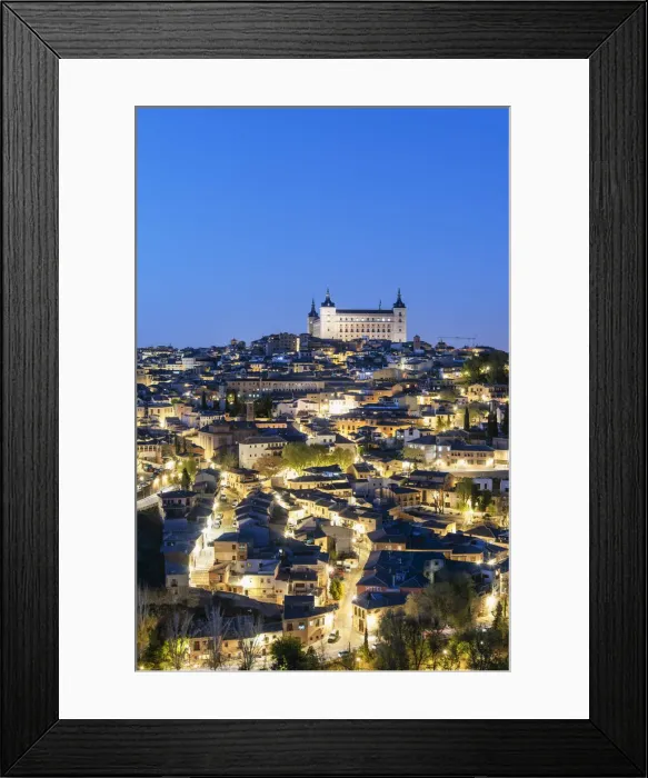 Framed Print : The Old Town of Toledo and the Alcazar at twilight, a Unesco World Heritage Site Framed Print : The Old Town of Toledo and the Alcazar at twilight, a Unesco World Heritage Site
