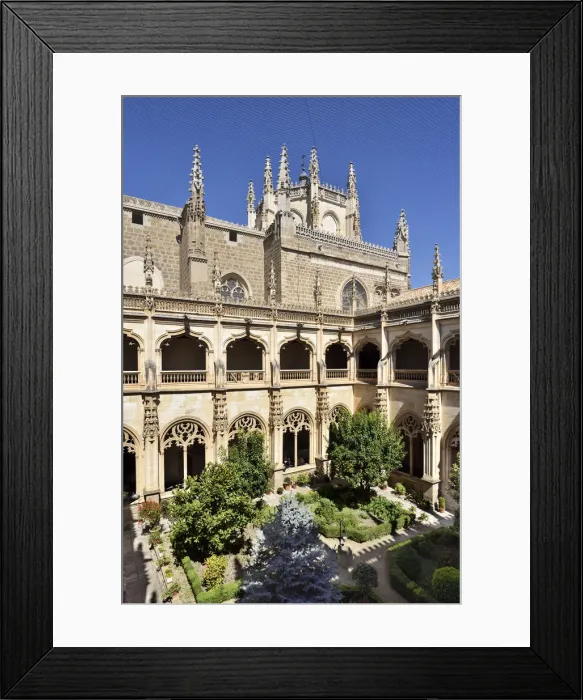 Framed Print : Cloisters of the Convento de Santa Isabel de los Reyes founded in 1477, a Unesco World Framed Print : Cloisters of the Convento de Santa Isabel de los Reyes founded in 1477, a Unesco World