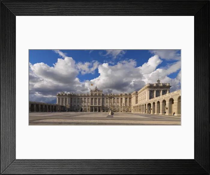 Framed Print : Spain, Madrid, View of the Royal Palace of Madrid Framed Print : Spain, Madrid, View of the Royal Palace of Madrid