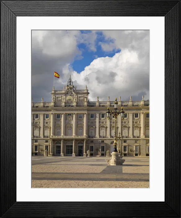 Framed Print : Spain, Madrid, View of the Royal Palace of Madrid Framed Print : Spain, Madrid, View of the Royal Palace of Madrid