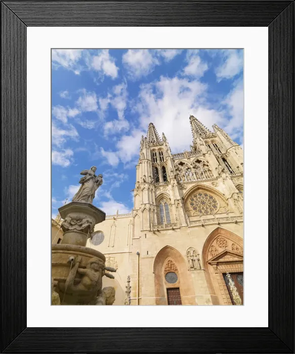 Framed Print : Spain, Castile and Leon, Burgos, Plaza de Santa Maria and Saint Mary of Burgos cathedral Framed Print : Spain, Castile and Leon, Burgos, Plaza de Santa Maria and Saint Mary of Burgos cathedral