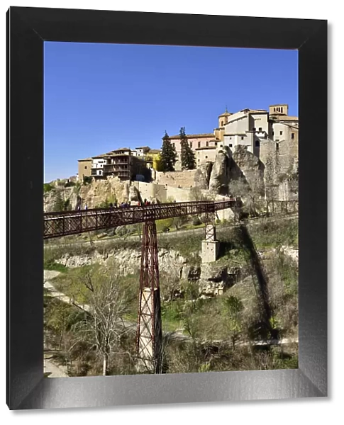 The walled town of Cuenca, a Unesco World Heritage Site. Castilla la Mancha, Spain