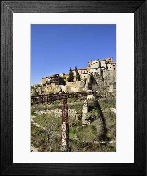 Framed Print : The walled town of Cuenca, a Unesco World Heritage Site. Castilla la Mancha, Spain Framed Print : The walled town of Cuenca, a Unesco World Heritage Site. Castilla la Mancha, Spain