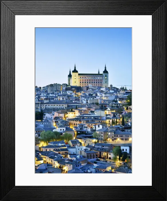 Framed Print : Toledo and the Alcazar at twilight, a Unesco World Heritage Site. Castilla la Mancha Framed Print : Toledo and the Alcazar at twilight, a Unesco World Heritage Site. Castilla la Mancha