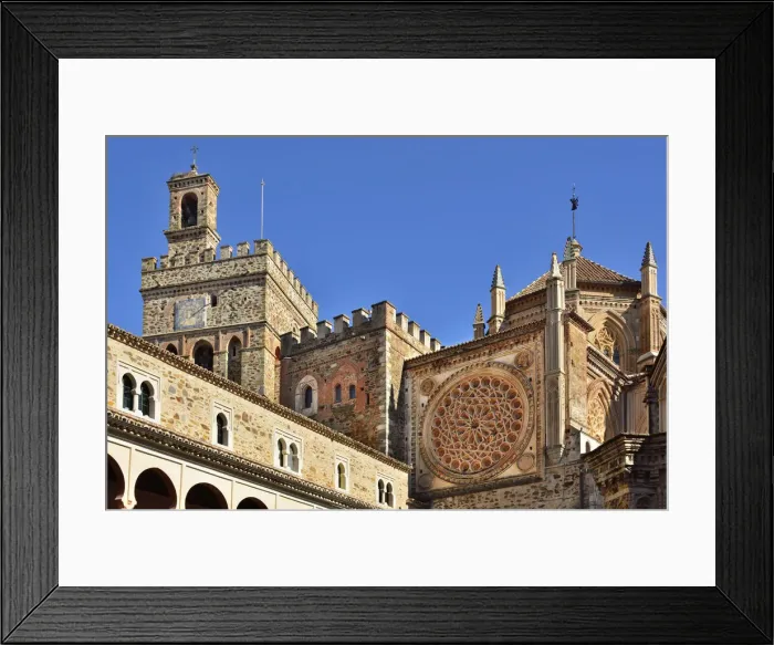 Framed Print : Cloisters of the Real Monasterio de Nuestra Senora de Guadalupe (Royal Monastery of Framed Print : Cloisters of the Real Monasterio de Nuestra Senora de Guadalupe (Royal Monastery of