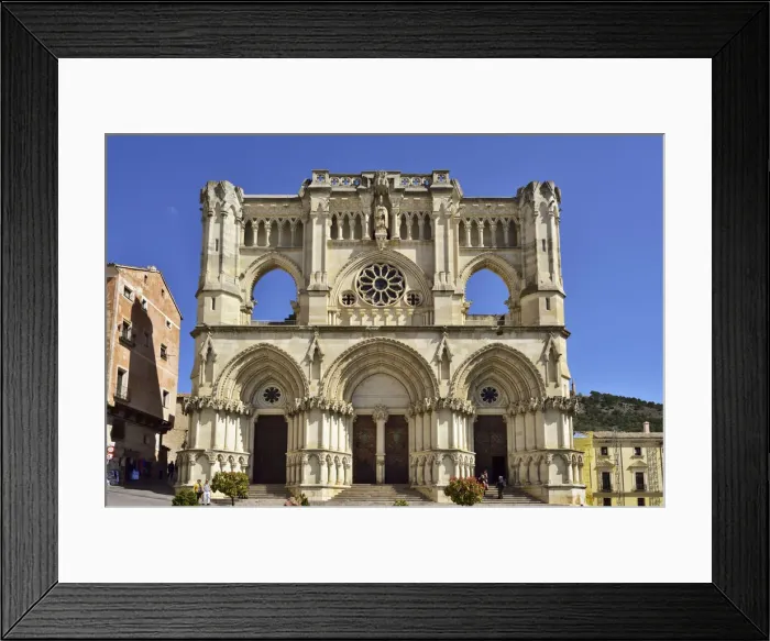 Framed Print : The Catedral de Santa Maria y San Julian de Cuenca (Cuenca Cathedral) at the Plaza Framed Print : The Catedral de Santa Maria y San Julian de Cuenca (Cuenca Cathedral) at the Plaza