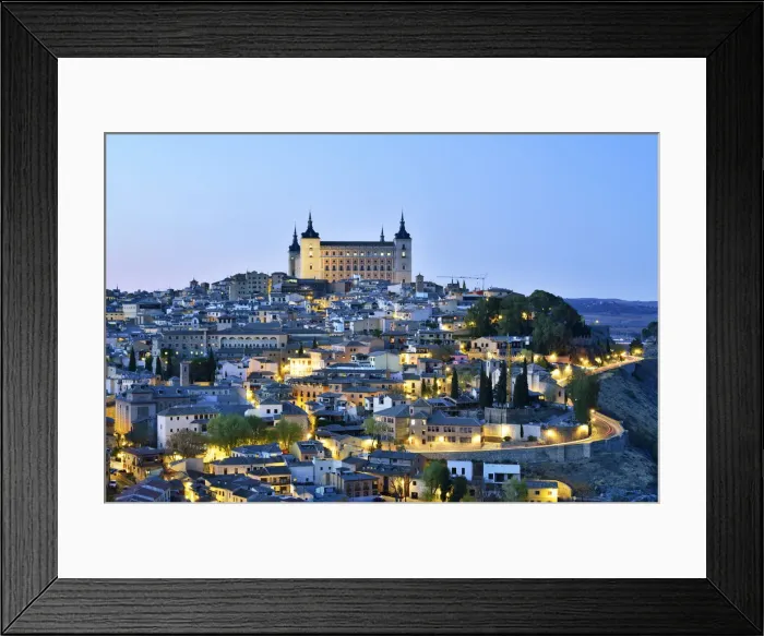 Framed Print : Toledo and the Alcazar at twilight, a Unesco World Heritage Site. Castilla la Mancha Framed Print : Toledo and the Alcazar at twilight, a Unesco World Heritage Site. Castilla la Mancha