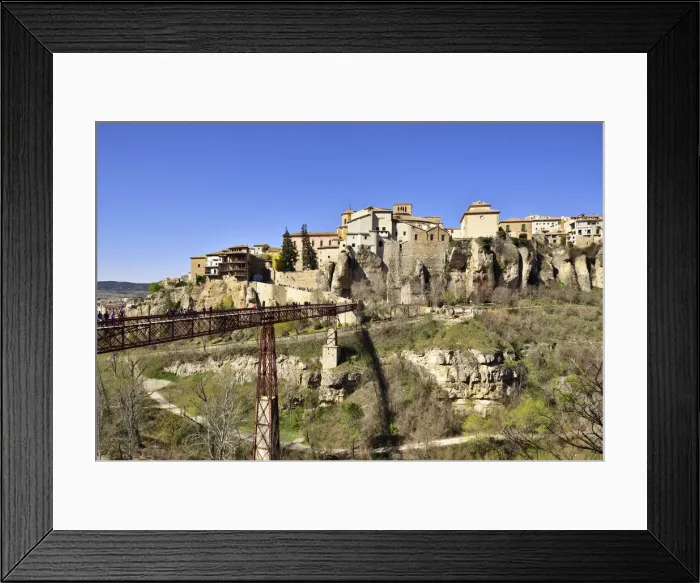 Framed Print : The walled town of Cuenca, a Unesco World Heritage Site. Castilla la Mancha, Spain Framed Print : The walled town of Cuenca, a Unesco World Heritage Site. Castilla la Mancha, Spain
