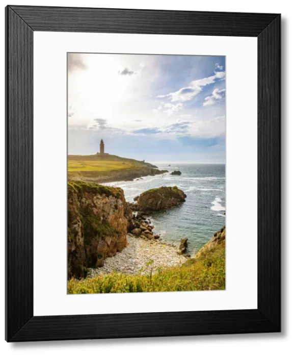 Framed Print : Spain, Galicia, La Coruna, Torre de Hercules Framed Print : Spain, Galicia, La Coruna, Torre de Hercules