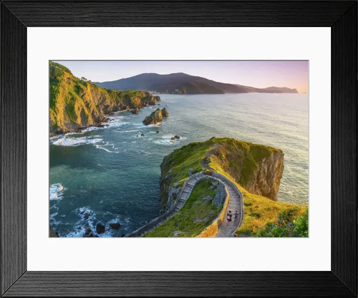 Framed Print : Spain, Basque country, San Juan de Gaztelugatxe, view from church Framed Print : Spain, Basque country, San Juan de Gaztelugatxe, view from church