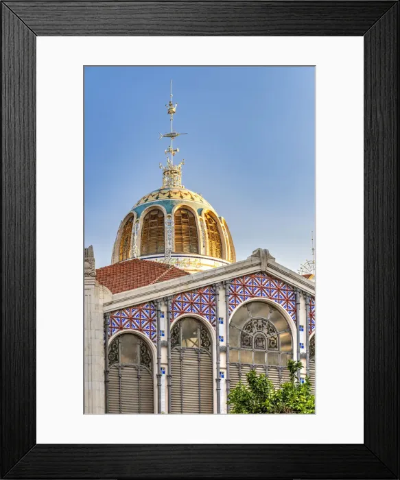 Framed Print : Mercado Central covered market, Valencia, Comunidad Valenciana, Spain