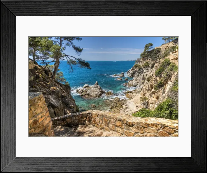 Framed Print : Cala Trons, Lloret de Mar, Costa Brava, Catalonia, Spain Framed Print : Cala Trons, Lloret de Mar, Costa Brava, Catalonia, Spain