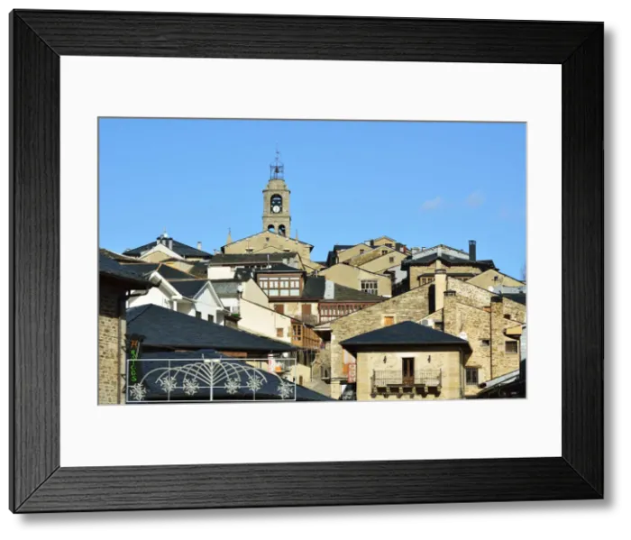 Framed Print : The medieval village of Puebla de Sanabria. Castilla y Leon, Spain Framed Print : The medieval village of Puebla de Sanabria. Castilla y Leon, Spain