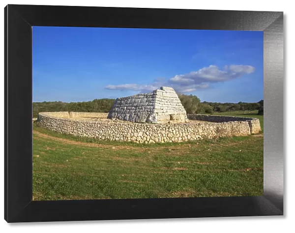 Naveta or megalithic tomb at the site of Es Tudons, Menorca; Balearic Islands; Spain