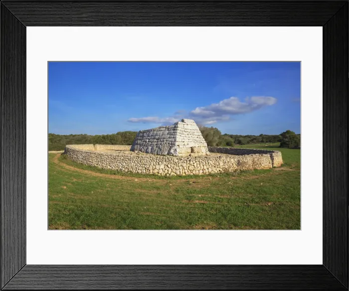 Framed Print : Naveta or megalithic tomb at the site of Es Tudons, Menorca; Balearic Islands; Spain Framed Print : Naveta or megalithic tomb at the site of Es Tudons, Menorca; Balearic Islands; Spain
