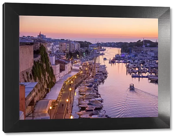 Historic old harbour Ciutadella, Menorca, Balearic Islands, Spain, Europe