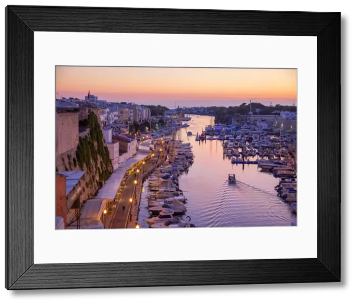 Framed Print : Historic old harbour Ciutadella, Menorca, Balearic Islands, Spain, Europe Framed Print : Historic old harbour Ciutadella, Menorca, Balearic Islands, Spain, Europe