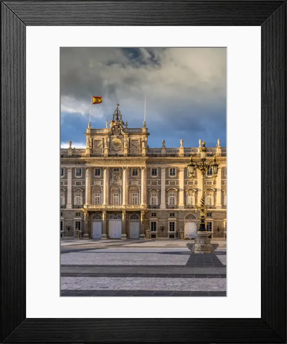 Framed Print : Royal Palace of Madrid or Palacio Real de Madrid, Plaza de la Armeria, Madrid, Community Framed Print : Royal Palace of Madrid or Palacio Real de Madrid, Plaza de la Armeria, Madrid, Community