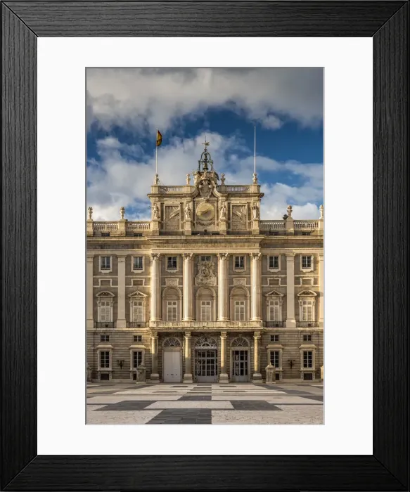 Framed Print : Royal Palace of Madrid or Palacio Real de Madrid, Plaza de la Armeria, Madrid, Community Framed Print : Royal Palace of Madrid or Palacio Real de Madrid, Plaza de la Armeria, Madrid, Community