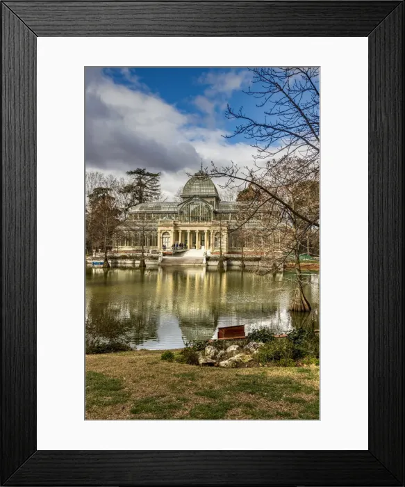 Framed Print : Palacio de Cristal (Crystal Palace), Buen Retiro Park, Madrid, Community of Madrid, Spain