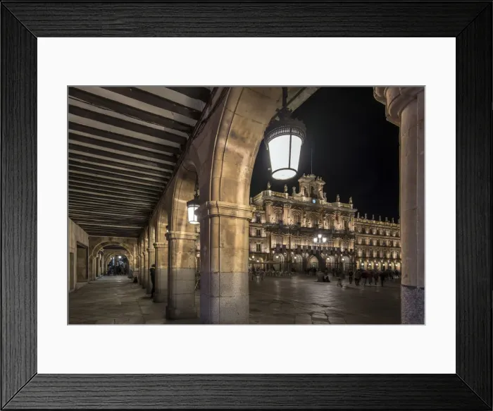 Framed Print : Plaza Mayor by night, Salamanca, Castile and Leon, Spain Framed Print : Plaza Mayor by night, Salamanca, Castile and Leon, Spain