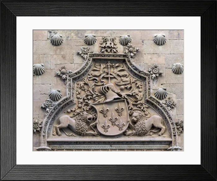 Framed Print : Casa de las Conchas, Salamanca, Castile and Leon, Spain Framed Print : Casa de las Conchas, Salamanca, Castile and Leon, Spain
