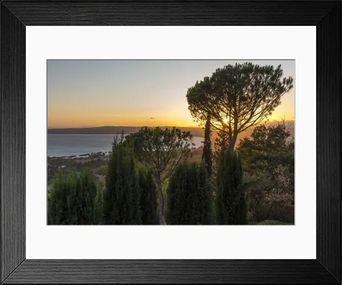 Framed Print : Europe, Italy, Lazio. Lake of Bolsena at sunset Framed Print : Europe, Italy, Lazio. Lake of Bolsena at sunset