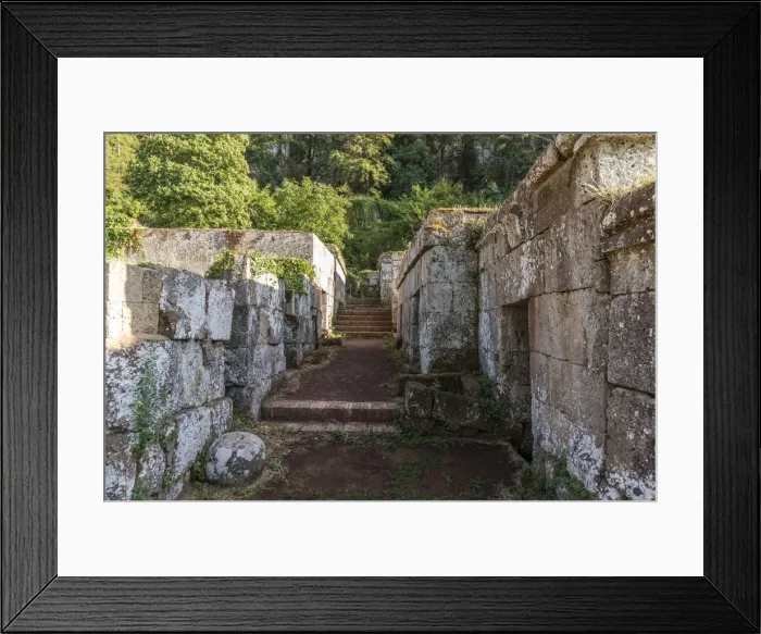 Framed Print : europe, italy, Umbria, Orvieto. Etruscan Necropolis Framed Print : europe, italy, Umbria, Orvieto. Etruscan Necropolis