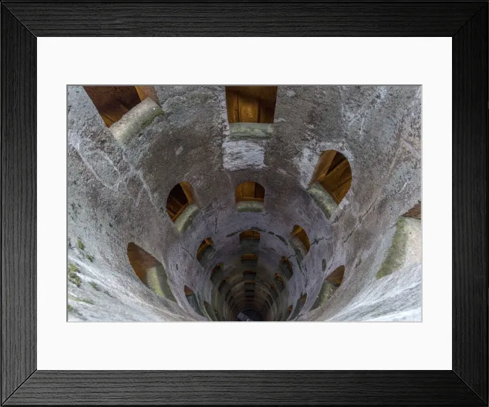 Framed Print : europe, italy, Umbria, Orvieto. St. Paticks well