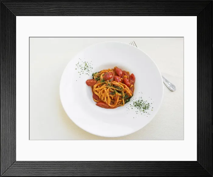 Framed Print : Europe, Italy, Umbria, Spoleto. Pasta with freh tomato sauce Framed Print : Europe, Italy, Umbria, Spoleto. Pasta with freh tomato sauce