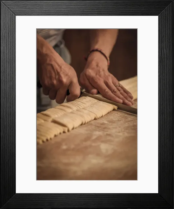 Framed Print : europe, italy, umbria. Pasta making traditional style Framed Print : europe, italy, umbria. Pasta making traditional style