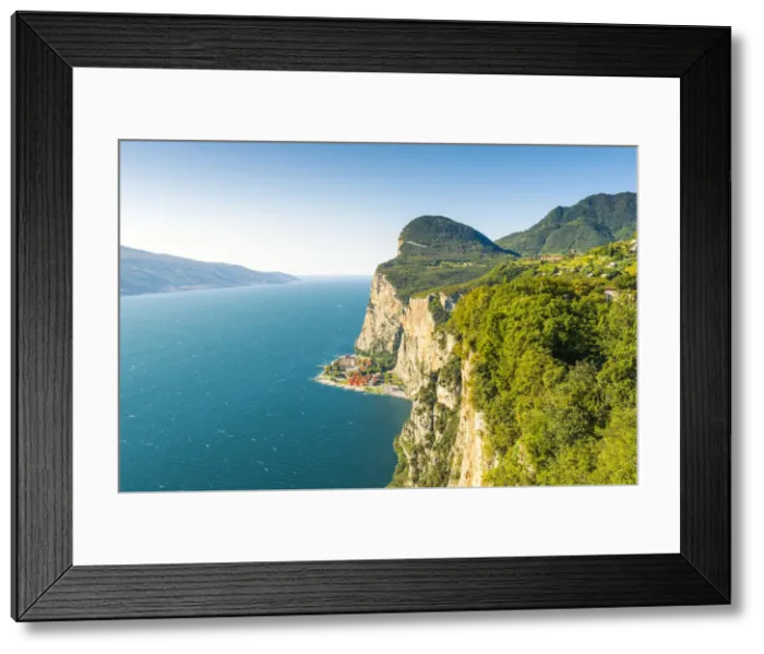 Framed Print : Campione del Garda, lake Garda, Brescia district, Lombardy, Italy