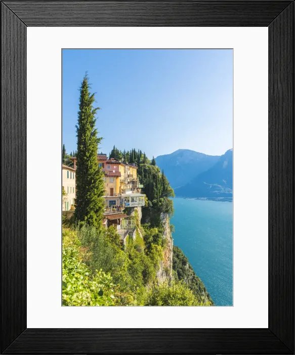 Framed Print : Tremosine, lake Garda, Brescia district, Lombardy, Italy Framed Print : Tremosine, lake Garda, Brescia district, Lombardy, Italy