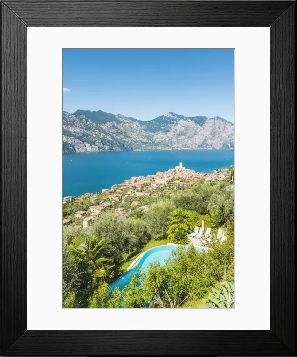 Framed Print : Malcesine, lake Garda, Verona province, Veneto, Italy Framed Print : Malcesine, lake Garda, Verona province, Veneto, Italy