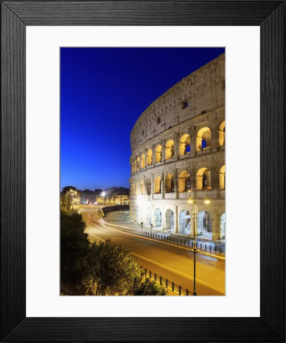 Framed Print : Italy, Rome, Colosseum by night Framed Print : Italy, Rome, Colosseum by night