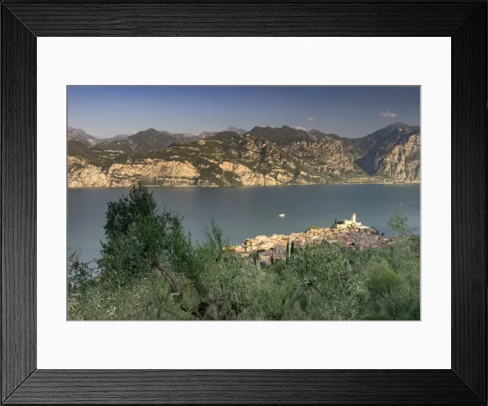 Framed Print : Italy. Veneto. Verona district. Lake Garda. Malcesine. Scaligero castle Framed Print : Italy. Veneto. Verona district. Lake Garda. Malcesine. Scaligero castle