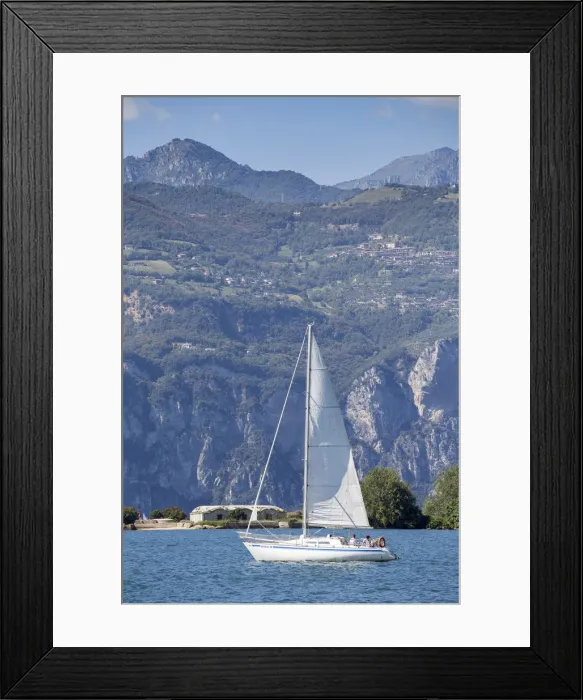 Framed Print : Italy. Veneto. Verona district. Lake Garda. Pai Framed Print : Italy. Veneto. Verona district. Lake Garda. Pai